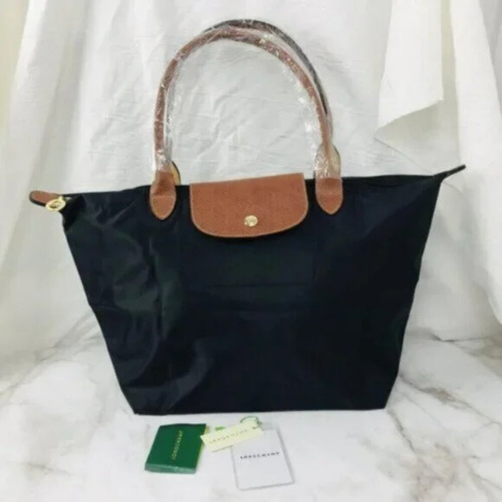 Longchamp Le Pliage Black Tote Shoulder Bag Travel Bag